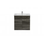 Berge Ensuite Dark Grey Wall Hung 600 Vanity Cabinet Only